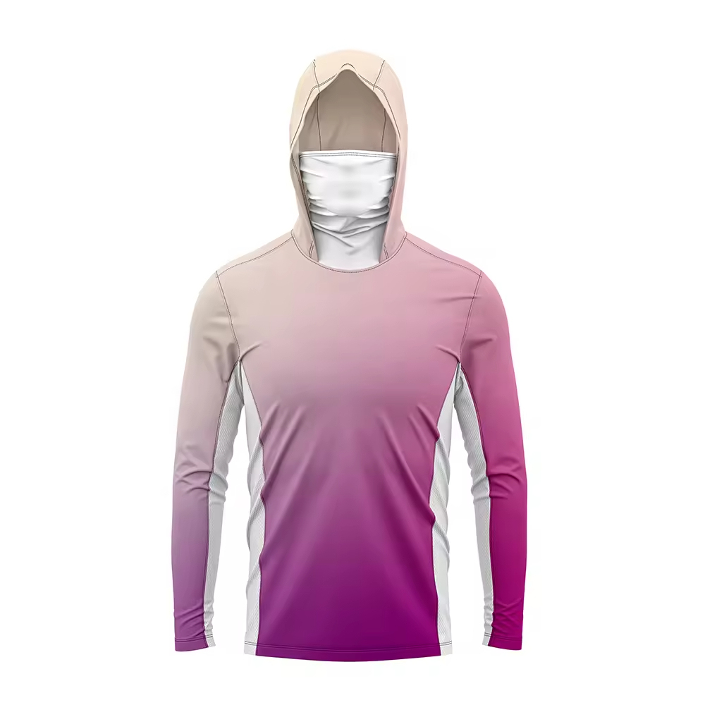 Anti Sweat Long Sleeve Fishing Shirt, Custom LOGO, Breathable Quick Dry, UV Protection UPF 50 Durable Polyester