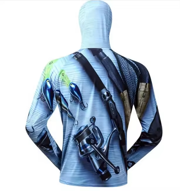 Fishing Shirts Fabric UV Protection Quick Dry Custom Logo