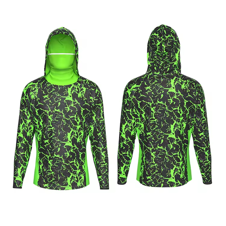 High Quality Sublimated Design Fishing Uniform Customized Windproof And Sun Protection Fishing Jersey