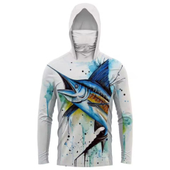 High quality Design Custom Your Own Logo Fishing Jersey UV Protection Long Sleeve Men Fishing Jerseys for Men Wear Customized