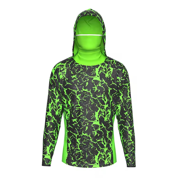 High Quality Sublimated Design Fishing Uniform Customized Windproof And Sun Protection Fishing Jersey