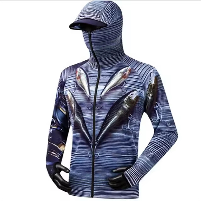 Fishing Shirts Fabric UV Protection Quick Dry Custom Logo