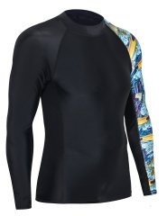 MMA Rash Guard Baselayer Training Compression Shirt Skins Rash Guard Long Sleeve