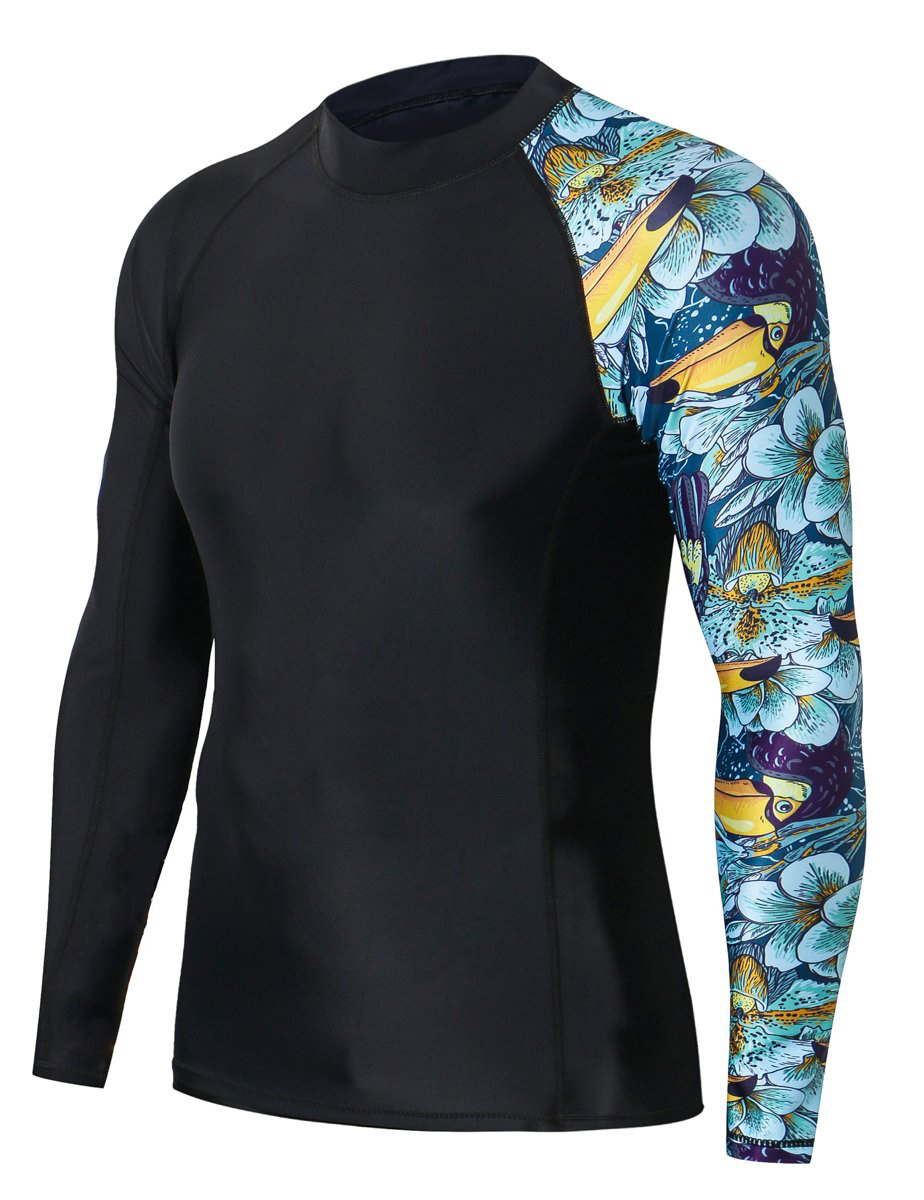 MMA Rash Guard Baselayer Training Compression Shirt Skins Rash Guard Long Sleeve