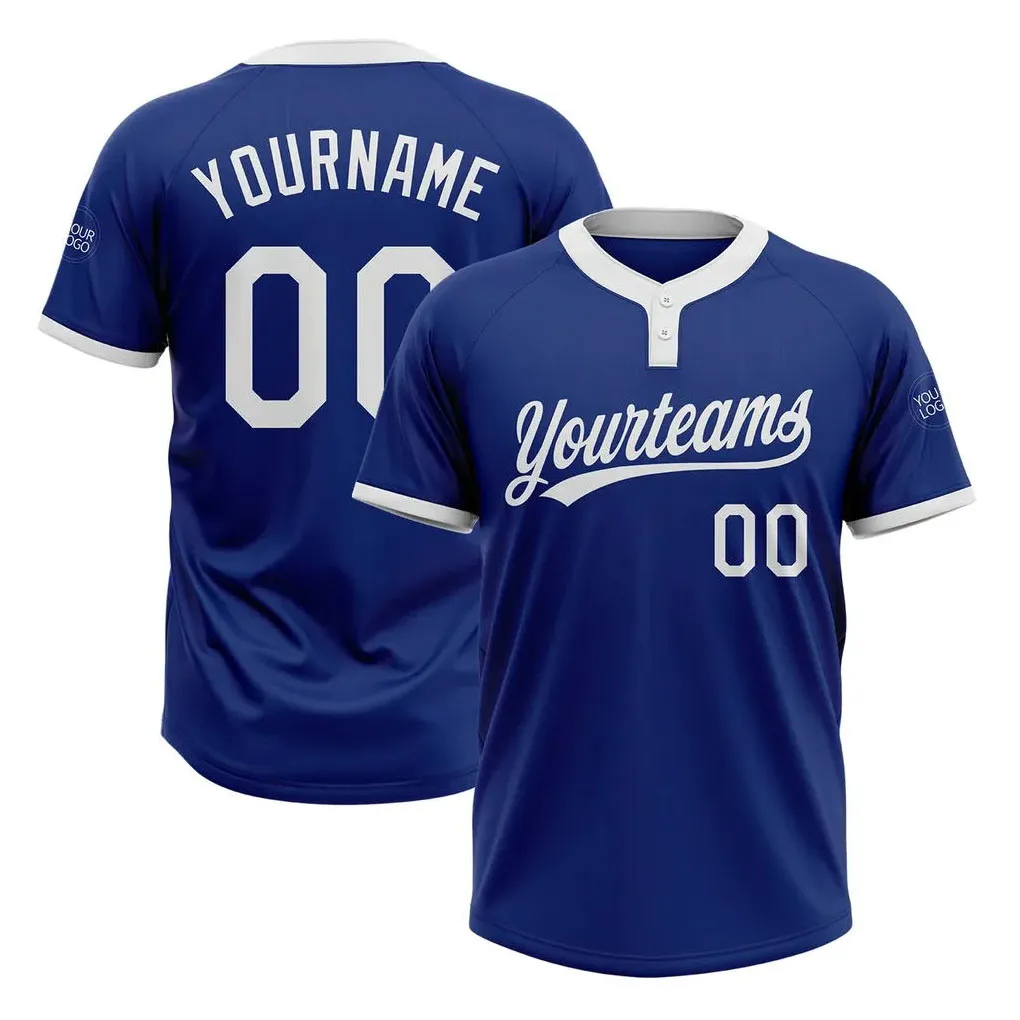 Hot sale baseball shirts custom sublimated baseball jerseys two buttons baseball softball wear