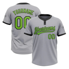 Hot sale baseball shirts custom sublimated baseball jerseys two buttons baseball softball wear