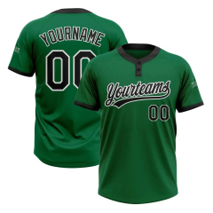 Hot sale baseball shirts custom sublimated baseball jerseys two buttons baseball softball wear