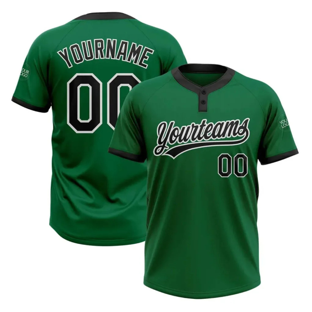 Hot sale baseball shirts custom sublimated baseball jerseys two buttons baseball softball wear