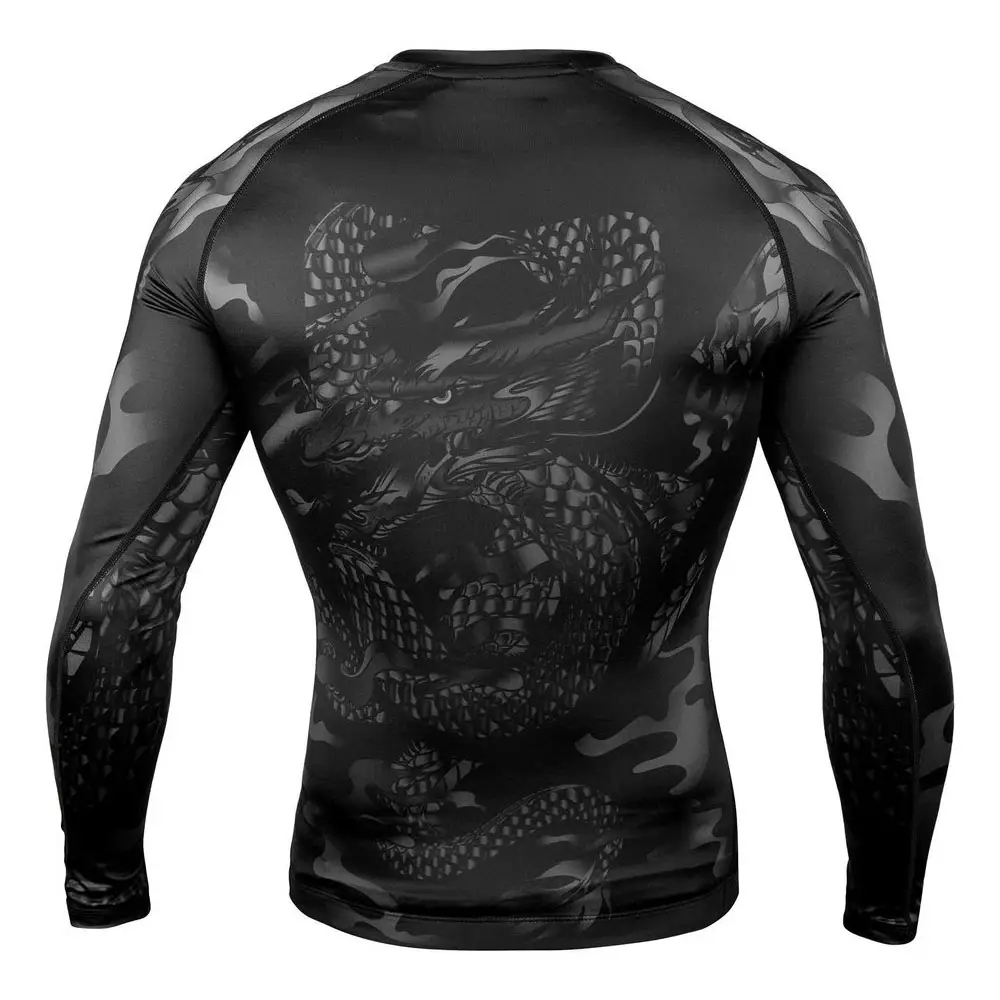 Wholesale Gym Wear Design Your Own MMA Sublimation Sleeves Rash Guard Custom Logo Sublimation Printed