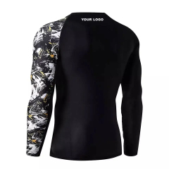Customize Your Own Logo Sublimated Full Sleeve Rash Guard MMA Rash Guard BJJ Rash Guard, Compression Shirt MMA Rashguard for Men