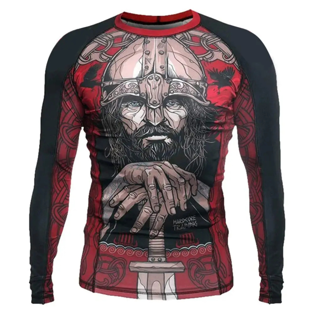 Custom Logo Sublimation Printed Wholesale Plain Jiu Jitsu Fitness Swim Shirts Printed Long Sleeve MMA For Men Bjj Rashguard