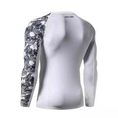Customize Your Own Logo Sublimated Full Sleeve Rash Guard MMA Rash Guard BJJ Rash Guard, Compression Shirt MMA Rashguard for Men