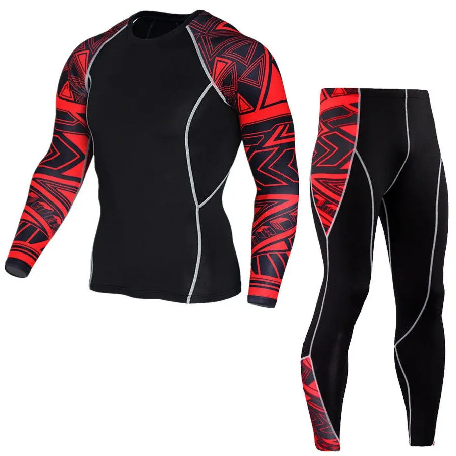 Custom Your Own Designs Rashguard MMA T-shirt +Pants Set Jiu Jitsu Black Grappling Bjj Boxing Rash Guard Sportswear