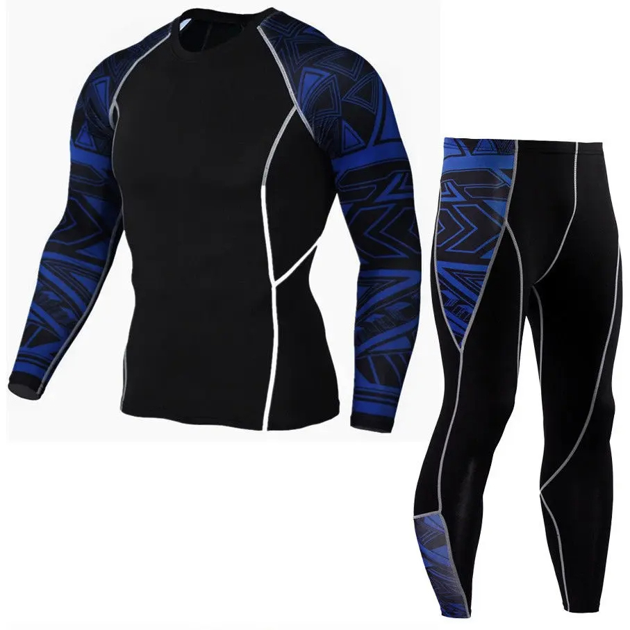 Custom Your Own Designs Rashguard MMA T-shirt +Pants Set Jiu Jitsu Black Grappling Bjj Boxing Rash Guard Sportswear