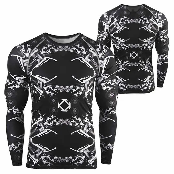 Premium Custom BJJ MMA Rash Guards for Men