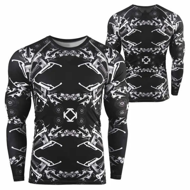 Premium Custom BJJ MMA Rash Guards for Men