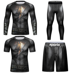Custom MMA Rashguard Fully Sublimated BJJ Rash Guards Customized for Men