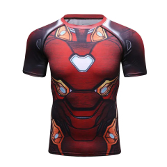 Custom Design Short Sleeve Compression Training Rash Guard for MMA BJJ Wrestling