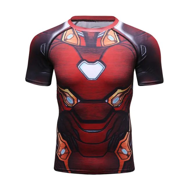 Custom Design Short Sleeve Compression Training Rash Guard for MMA BJJ Wrestling