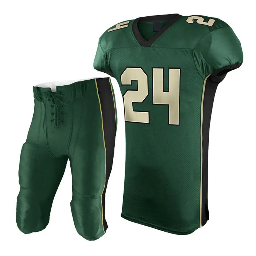Premium Custom Sublimation American Football Uniform Collection - Breathable Polyester Jersey and Pant Combos