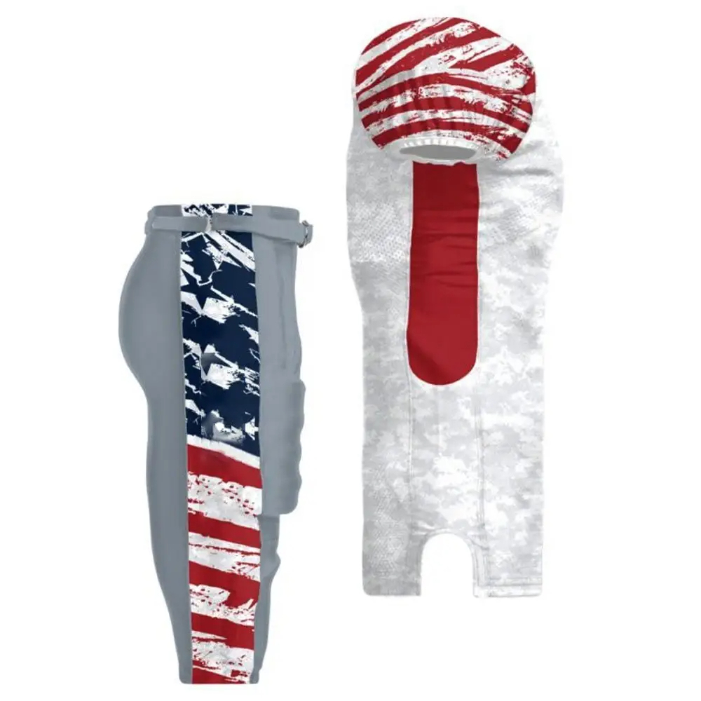 Premium Custom Sublimation American Football Uniform Set Polyester American Football Jerseys and Shorts Sets