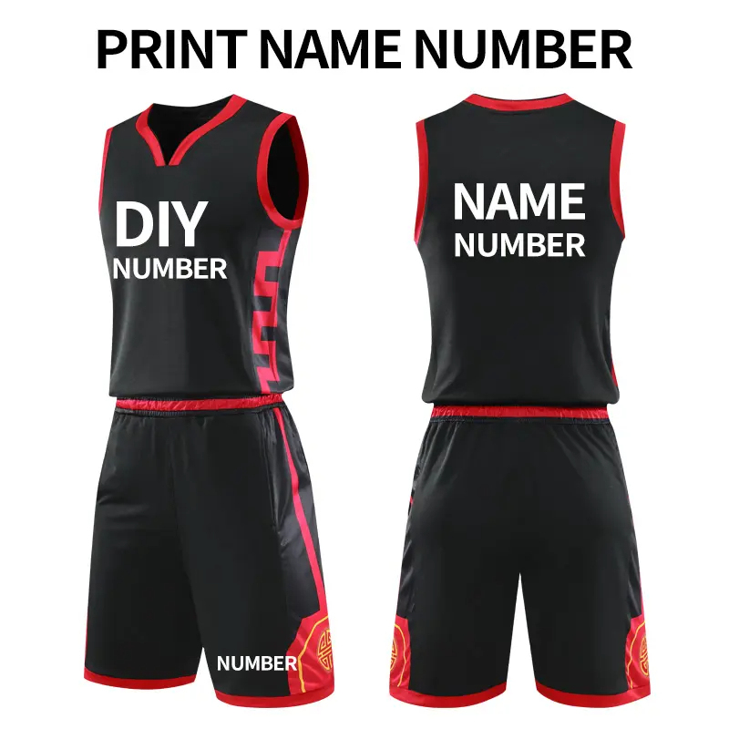 Unisex Custom Reversible Basketball Jersey Moisture - Wicking Breathable Nylon Mesh Printed Sportswear Adults Uniform Sublimation