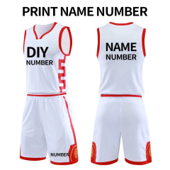 Unisex Custom Reversible Basketball Jersey Moisture - Wicking Breathable Nylon Mesh Printed Sportswear Adults Uniform Sublimation