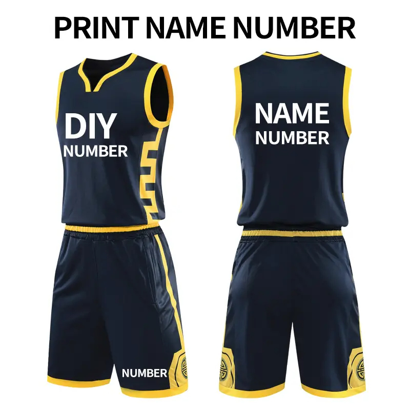 Unisex Custom Reversible Basketball Jersey Moisture - Wicking Breathable Nylon Mesh Printed Sportswear Adults Uniform Sublimation
