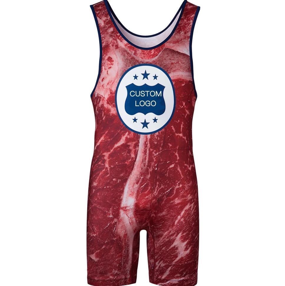 Camo Printing Youth Size Wrestling Singlet