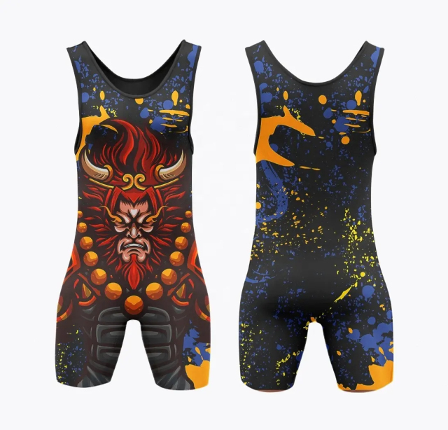 Bulk Custom Sublimated Youth Wrestling Singlets for Boys