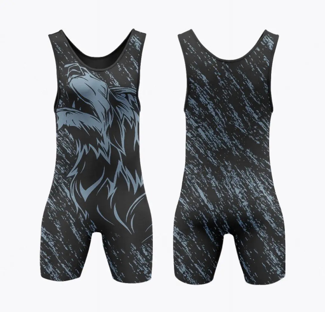 Factory Wholesale Hot Selling Sublimated Men Wrestling Singlets