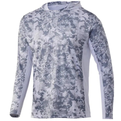 Custom Sublimated UPF 50+ Long-Sleeve Fishing Hoodie with Quick-Dry, Breathable, Lightweight, and Eco-Friendly Features