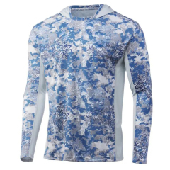 Custom Sublimated UPF 50+ Long-Sleeve Fishing Hoodie with Quick-Dry, Breathable, Lightweight, and Eco-Friendly Features