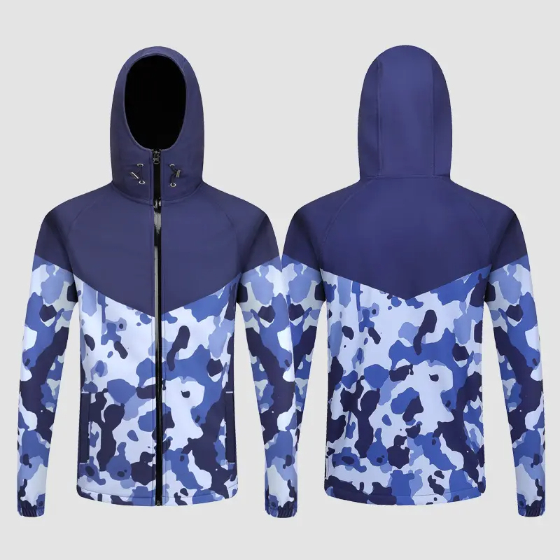 Men's UPF 50+ Lightweight Quick-Dry Breathable Camouflage Fishing Shirt with UV Protection