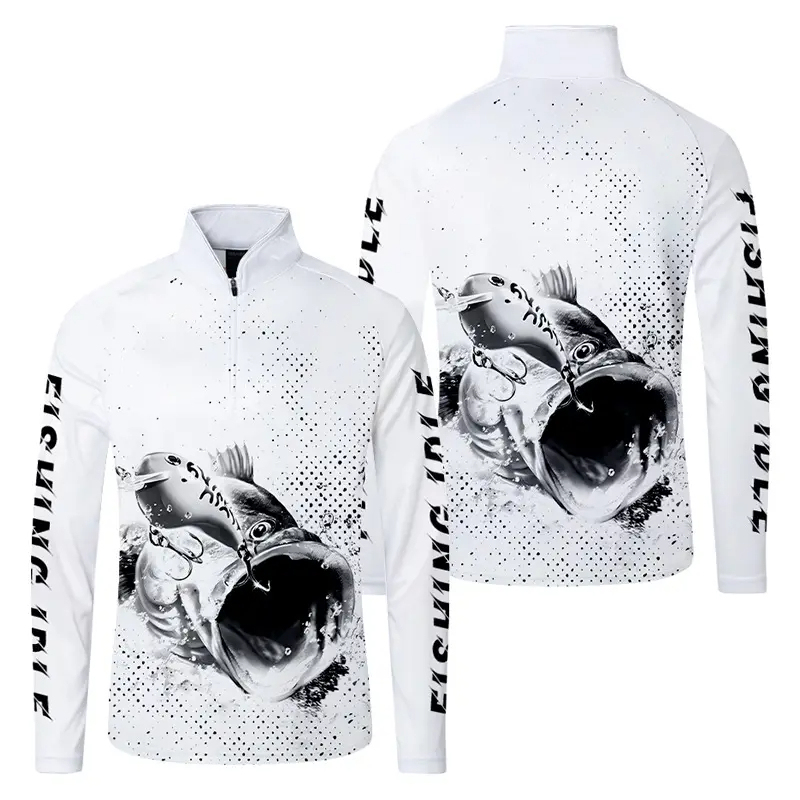 Men's Custom UPF 50+ Performance Fishing Hoodie with Long Sleeves for Hiking, Surfing & Sun Protection