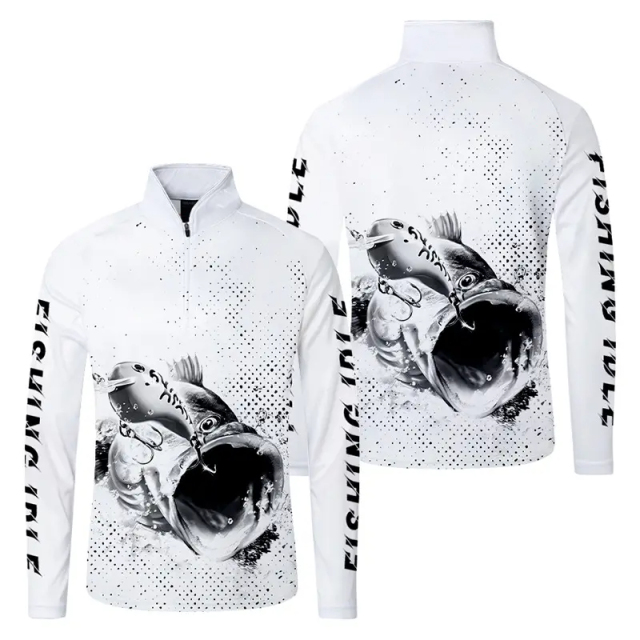 Men's Custom UPF 50+ Performance Fishing Hoodie with Long Sleeves for Hiking, Surfing & Sun Protection