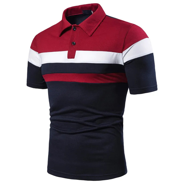 Premium Performance Men's Golf Polo Shirts - Dry-Fit Polyester with Customized Logo for Running & Swing