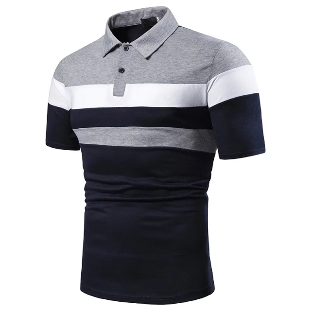 Premium Performance Men's Golf Polo Shirts - Dry-Fit Polyester with Customized Logo for Running & Swing