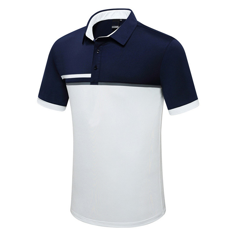 Men's Dry Fit Golf Polo Shirt - Short Sleeve, Moisture-Wicking, Collared Design with Stylish Prin