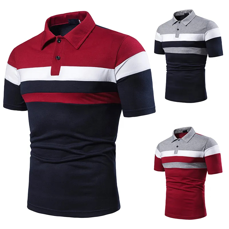 Premium Performance Men's Golf Polo Shirts - Dry-Fit Polyester with Customized Logo for Running & Swing