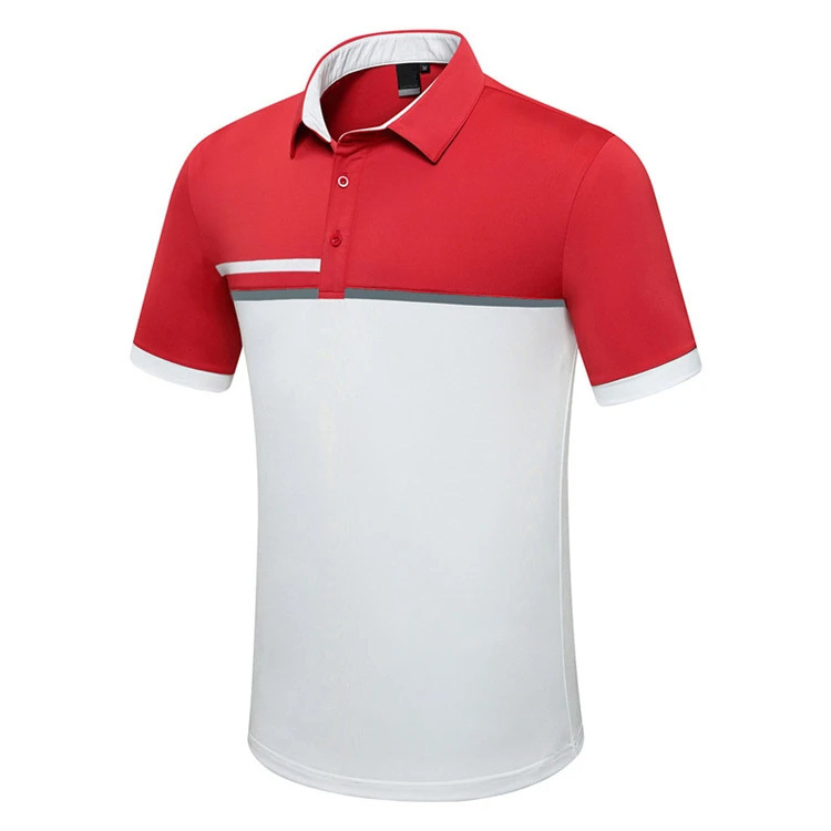 Men's Dry Fit Golf Polo Shirt - Short Sleeve, Moisture-Wicking, Collared Design with Stylish Prin