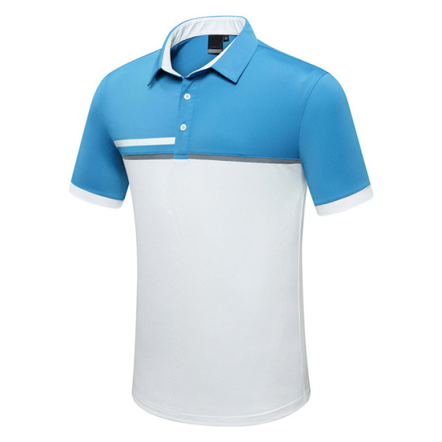 Men's Dry Fit Golf Polo Shirt - Short Sleeve, Moisture-Wicking, Collared Design with Stylish Prin