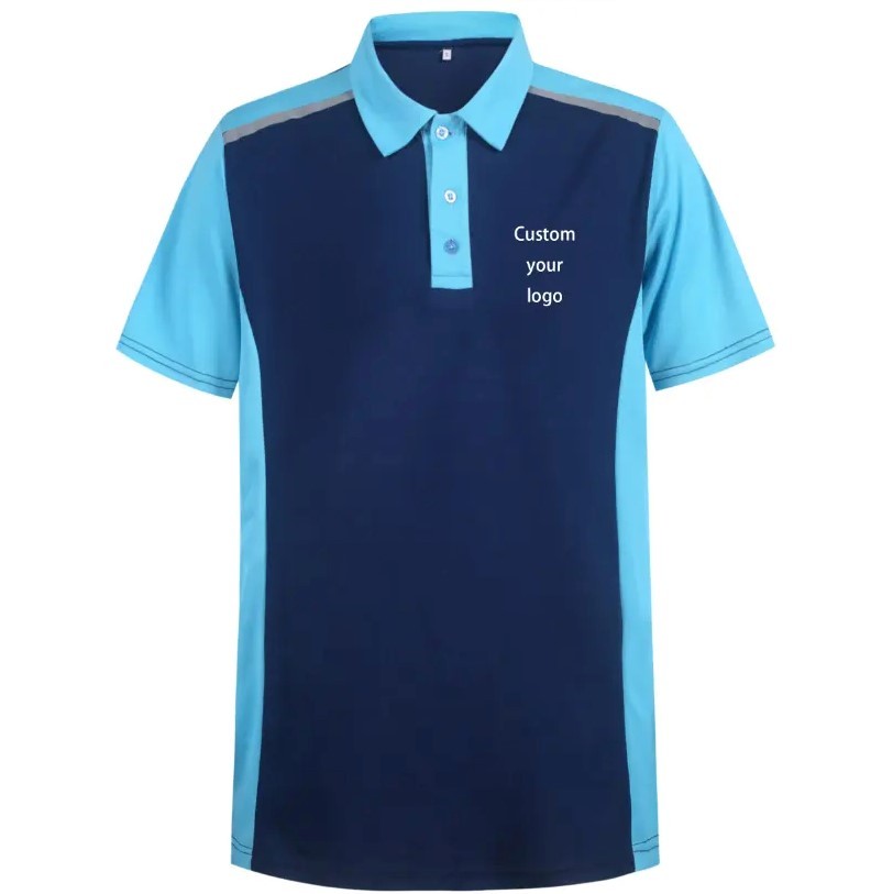 Men's Stylish Slim Fit Polo Shirts with Short Sleeves for Casual Wear - Breathable Cotton Blend Fabric, Solid Color with Embroidered Logo