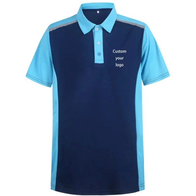 Men's Stylish Slim Fit Polo Shirts with Short Sleeves for Casual Wear - Breathable Cotton Blend Fabric, Solid Color with Embroidered Logo