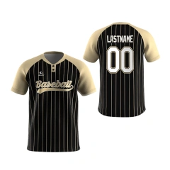 Custom Stripe Baseball Uniform Wholesale Plain Sublimation Logo Design Team Club Softball Jerseys Set