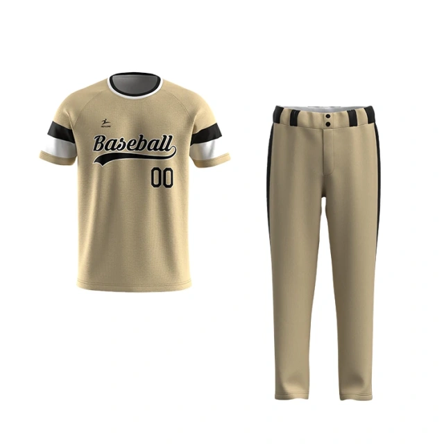 Custom Stripe Baseball Uniform Wholesale Plain Sublimation Logo Design Team Club Softball Jerseys Set