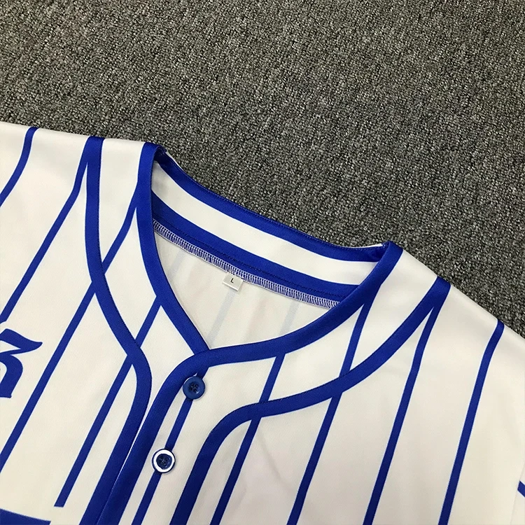 Custom Baseball Jersey Set Sublimation Design Classic Strip Team Sports Jersey Pants Set Baseball Uniform