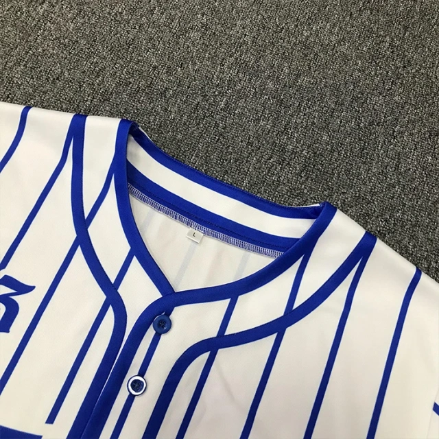 Custom Baseball Jersey Set Sublimation Design Classic Strip Team Sports Jersey Pants Set Baseball Uniform