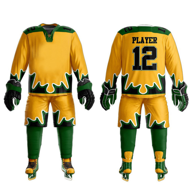 Wholesales Ice Hockey Uniform Comfortable Full Sleeve Shirts & Shorts Full Uniform