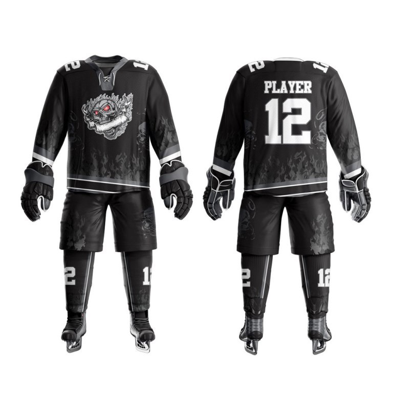 Wholesales Ice Hockey Uniform Comfortable Full Sleeve Shirts & Shorts Full Uniform